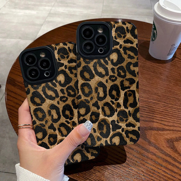 Leopard Print iPhone Case Soft Shockproof Cover - IPH4