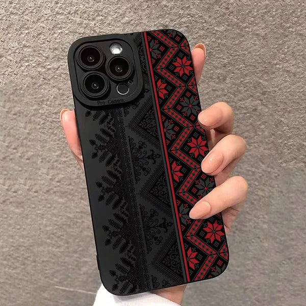 Vintage Totem Pattern Shockproof Phone Case for iPhone - IPH4
