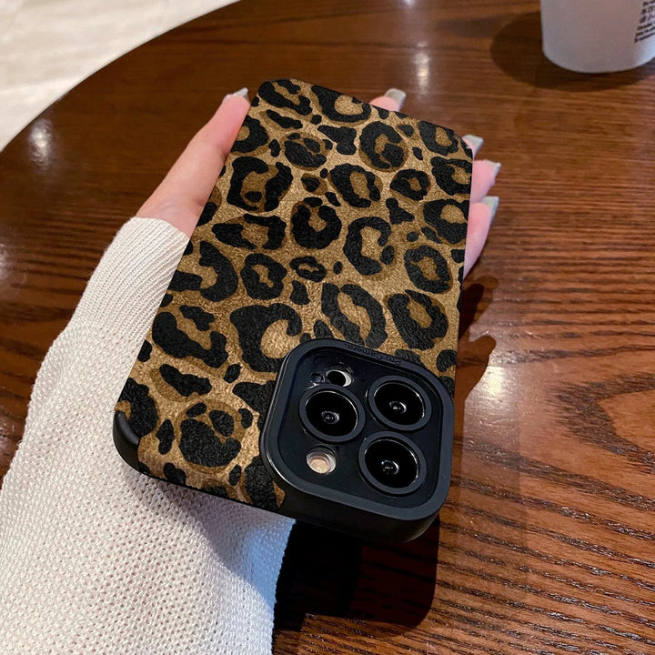 Leopard Print iPhone Case Soft Shockproof Cover - IPH4