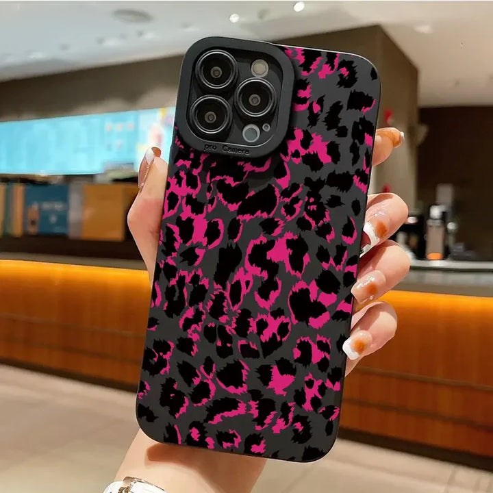 Soft Matte Antique Leopard Print iPhone Case - IPH4