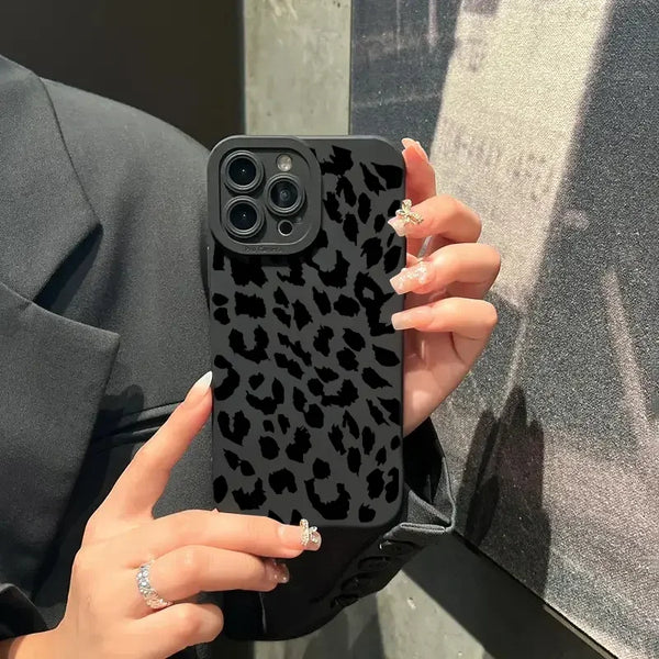 Soft Matte Antique Leopard Print iPhone Case - IPH4