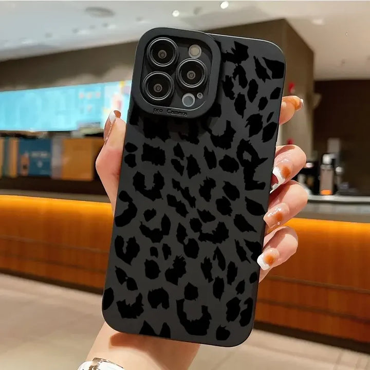 Soft Matte Antique Leopard Print iPhone Case - IPH4