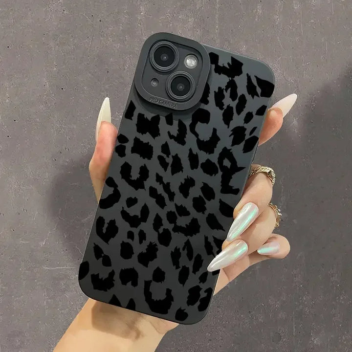 Soft Matte Antique Leopard Print iPhone Case - IPH4