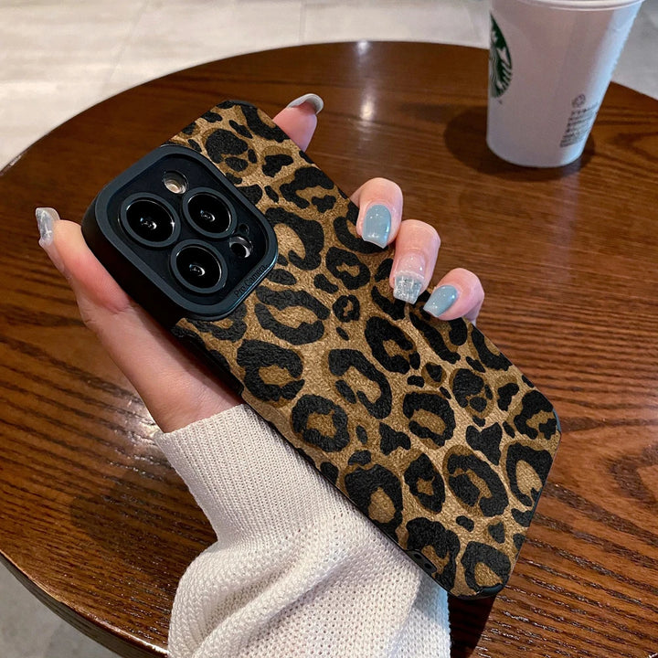 Leopard Print iPhone Case Soft Shockproof Cover - IPH4